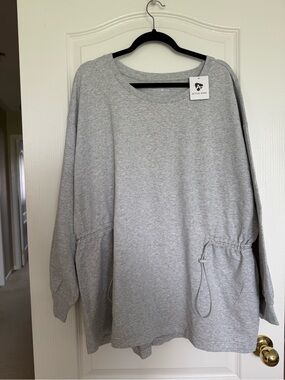 Active Zone Women's Light Gray Drawstring Tunic